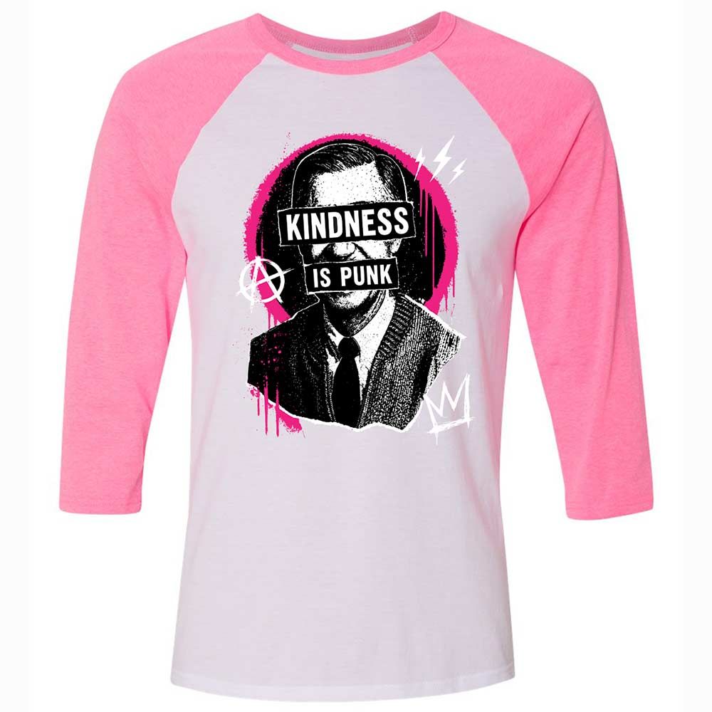 Kindness is Punk - White/Neon Pink - 12