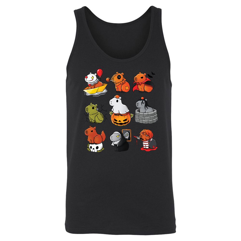 Unisex Jersey Tank - NVT7X1YF - Black - 14