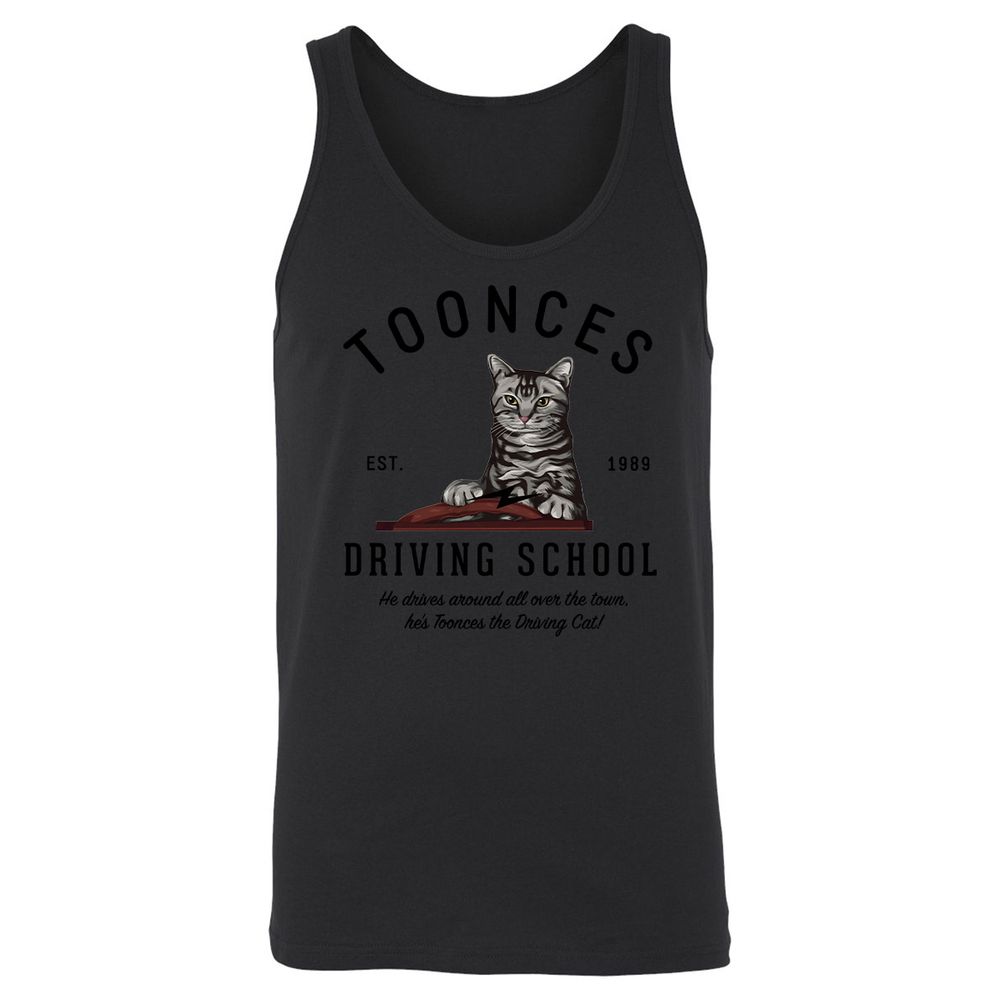 Funny Cat Driving School - Black - 14