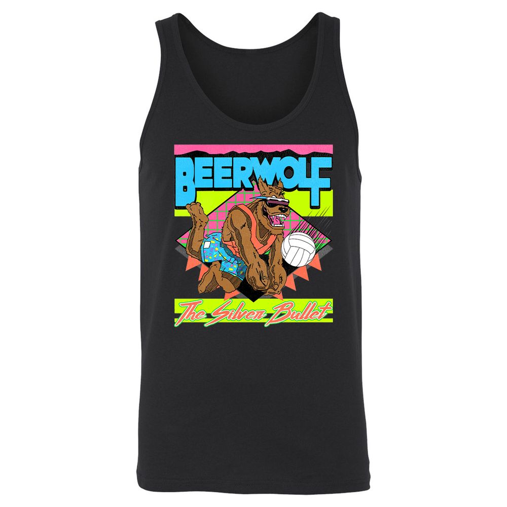 Retro Beach Wolf - Black - 14
