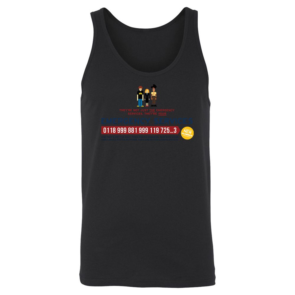 Unisex Jersey Tank - 91EZGZ51 - Black - 14