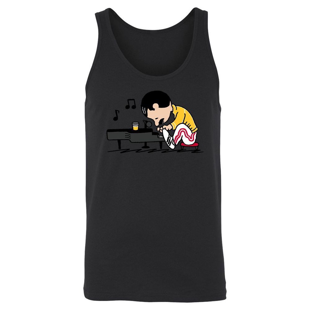 Unisex Jersey Tank - 6L67D24Y - Black - 14