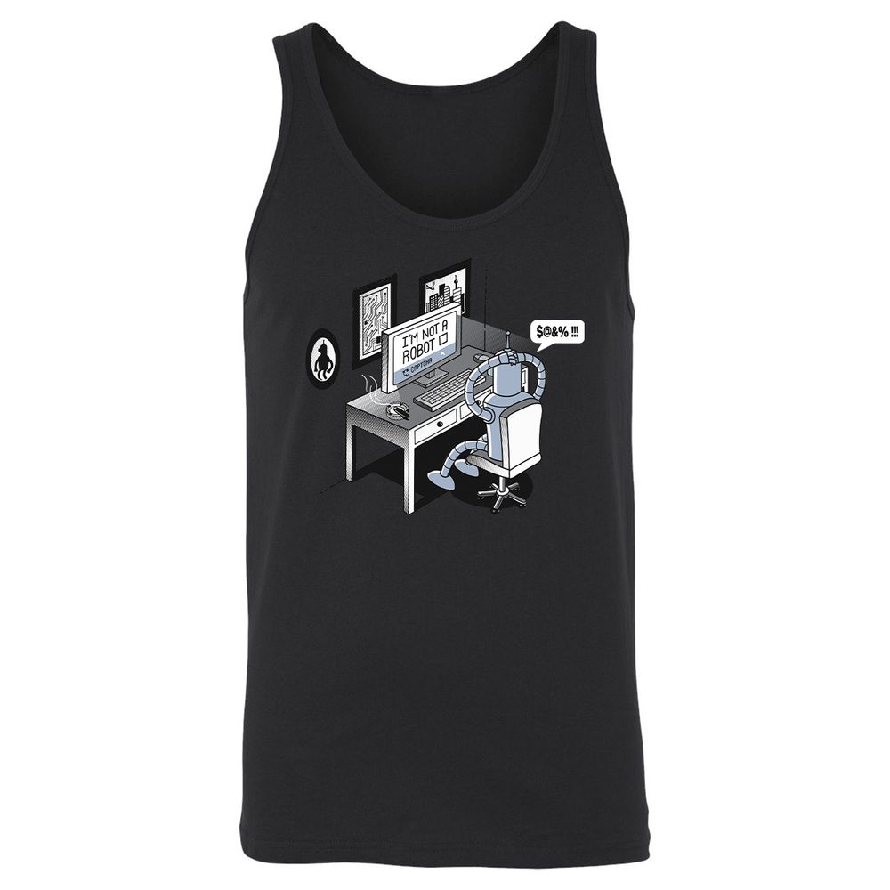 Unisex Jersey Tank - PFQBG3ZW - Black - 14