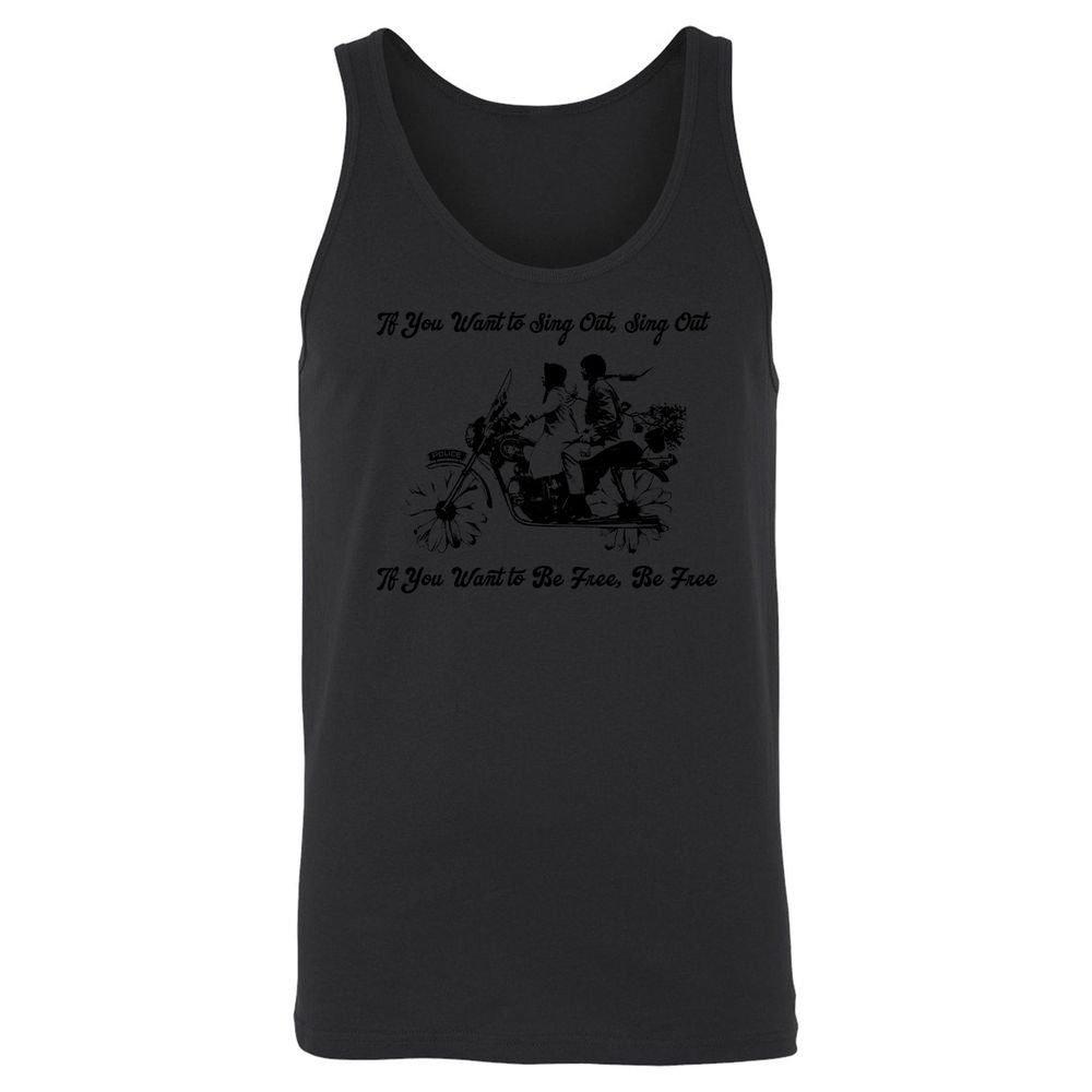 Unisex Jersey Tank - GE567YJN - Black - 14