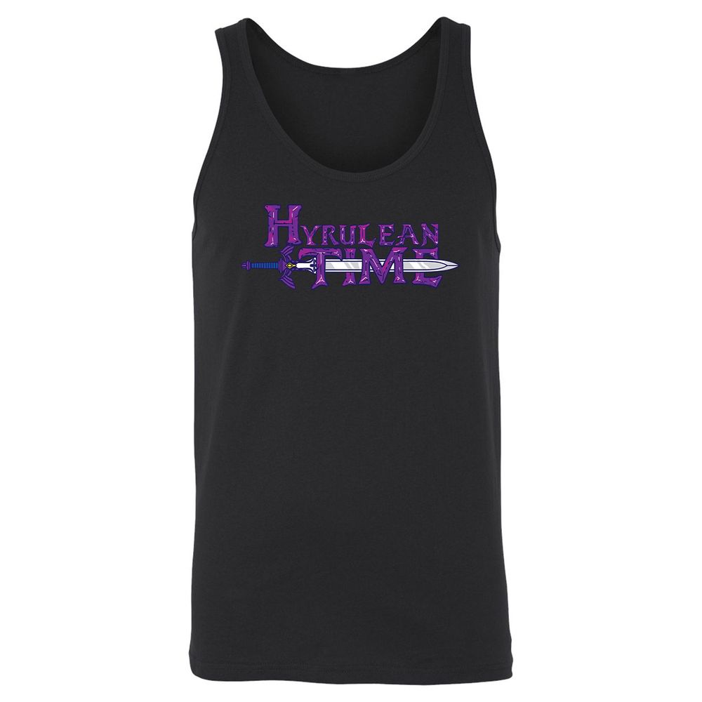 Unisex Jersey Tank - White - Black - 14
