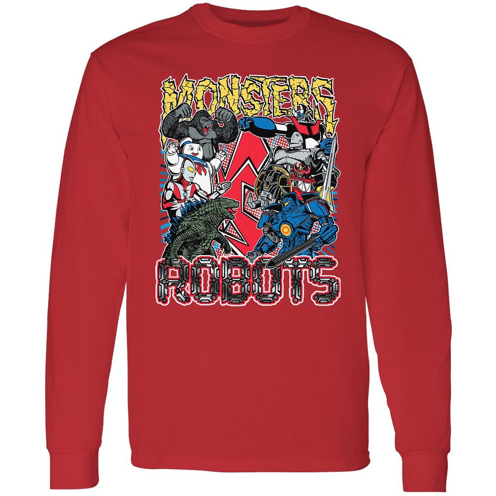 Long Sleeve T-Shirt - W3FAHGM3 - Red - 14