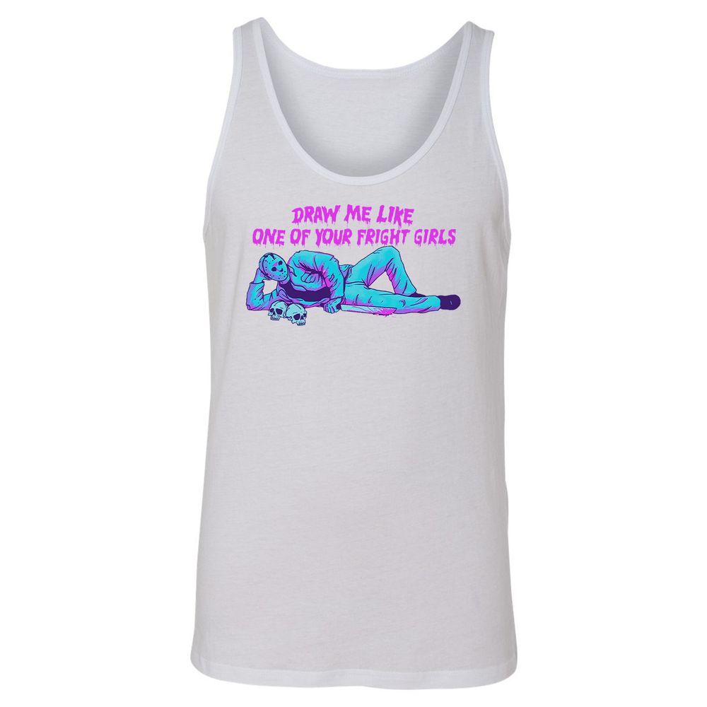 Unisex Jersey Tank - HX7PT4FQ - White - 14