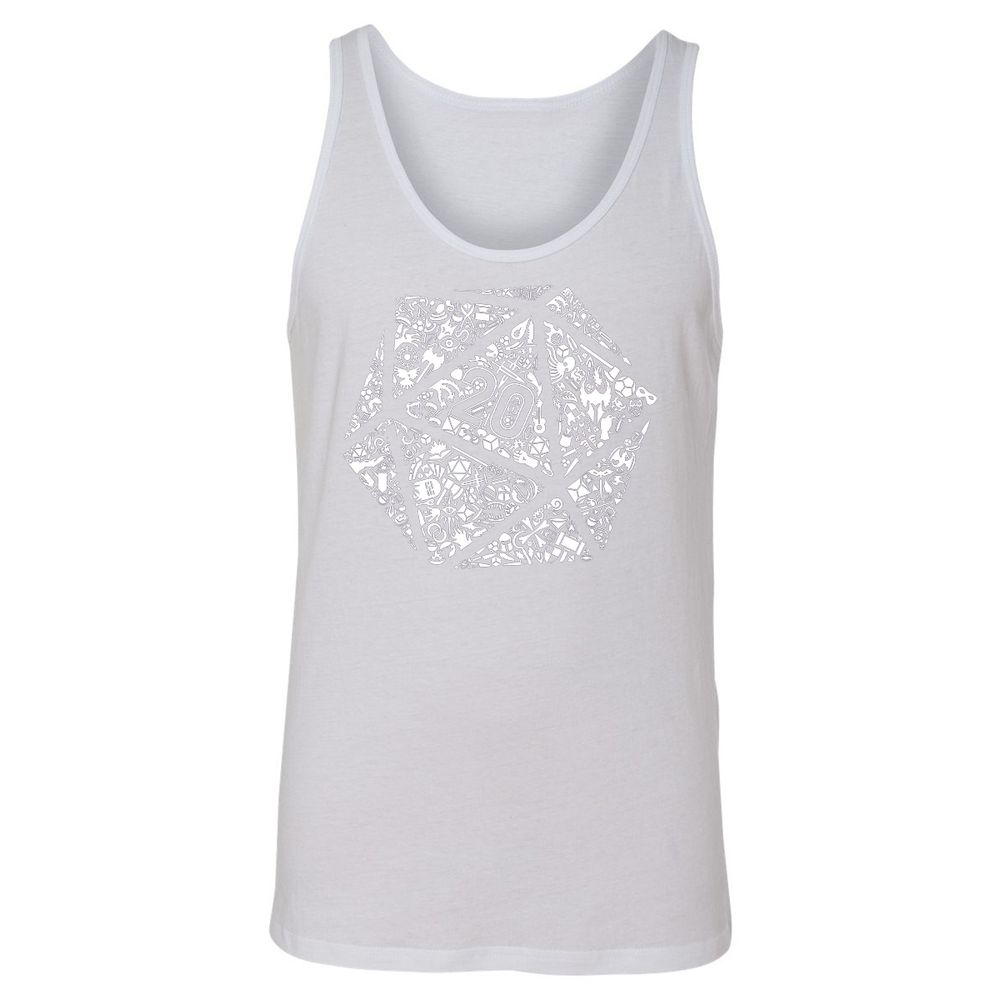 Unisex Jersey Tank - SCX7FN34 - White - 14