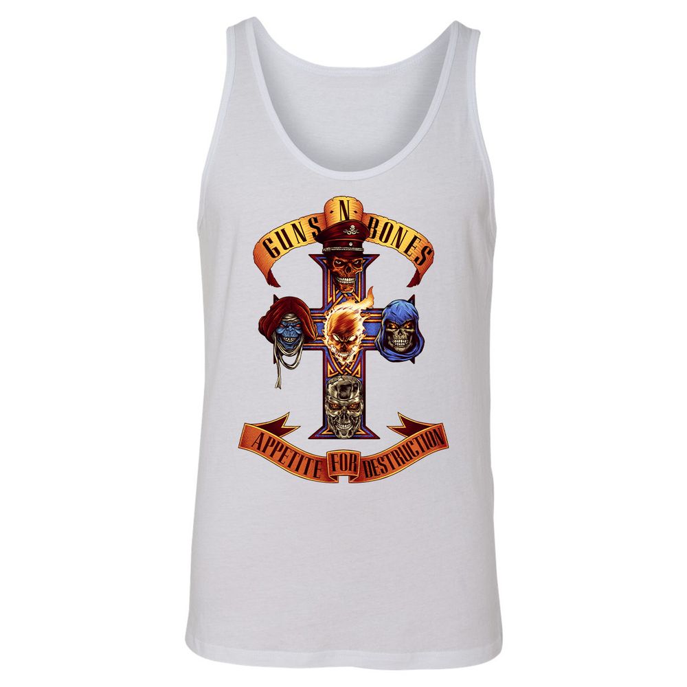 Unisex Jersey Tank - Q51MAB3U - White - 14