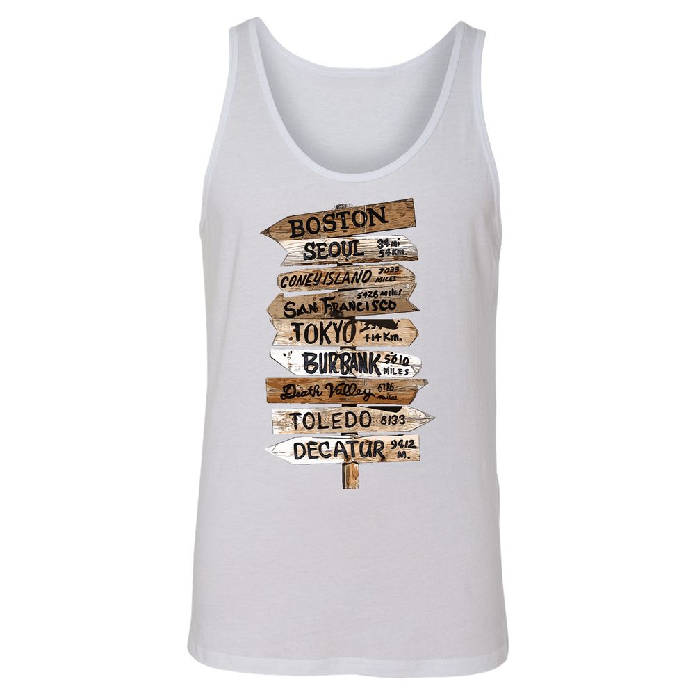 Unisex Jersey Tank - HEQ2X5LN - White - 14