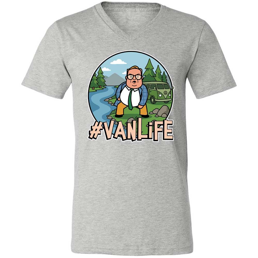 Vanlife living in a van down by the river - Athletic Heather - 15