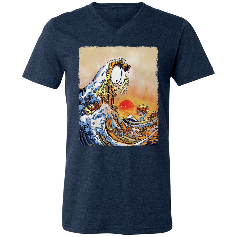 Unisex V-Neck T-Shirt - VRM8HMR1 - Heather Navy - 15