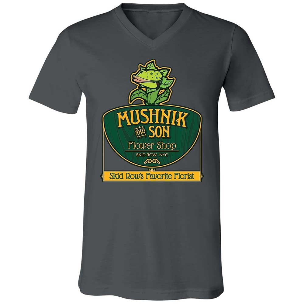 Unisex V-Neck T-Shirt - 9QDJFT3P - Asphalt - 16