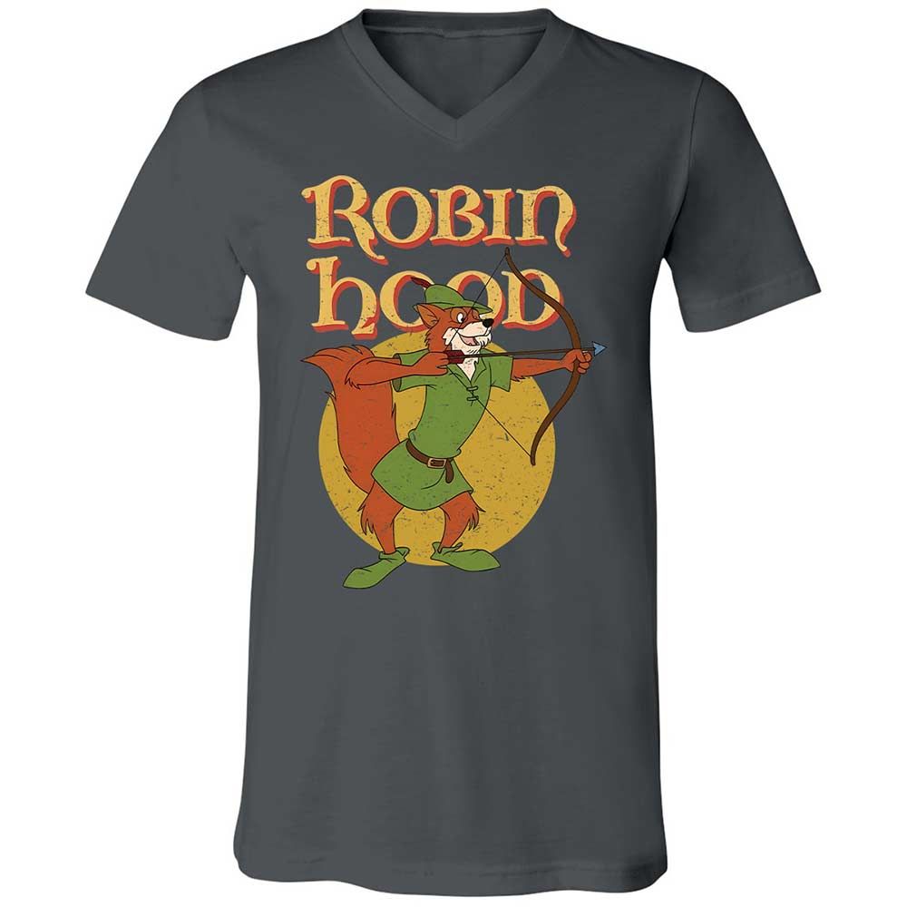 Unisex V-Neck T-Shirt - 74LK12LN - Asphalt - 16