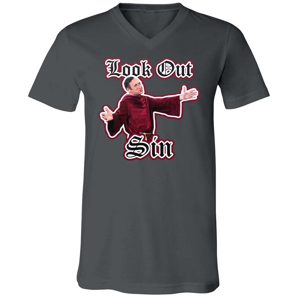 Unisex V-Neck T-Shirt - 779LZF8Z - Asphalt - 16