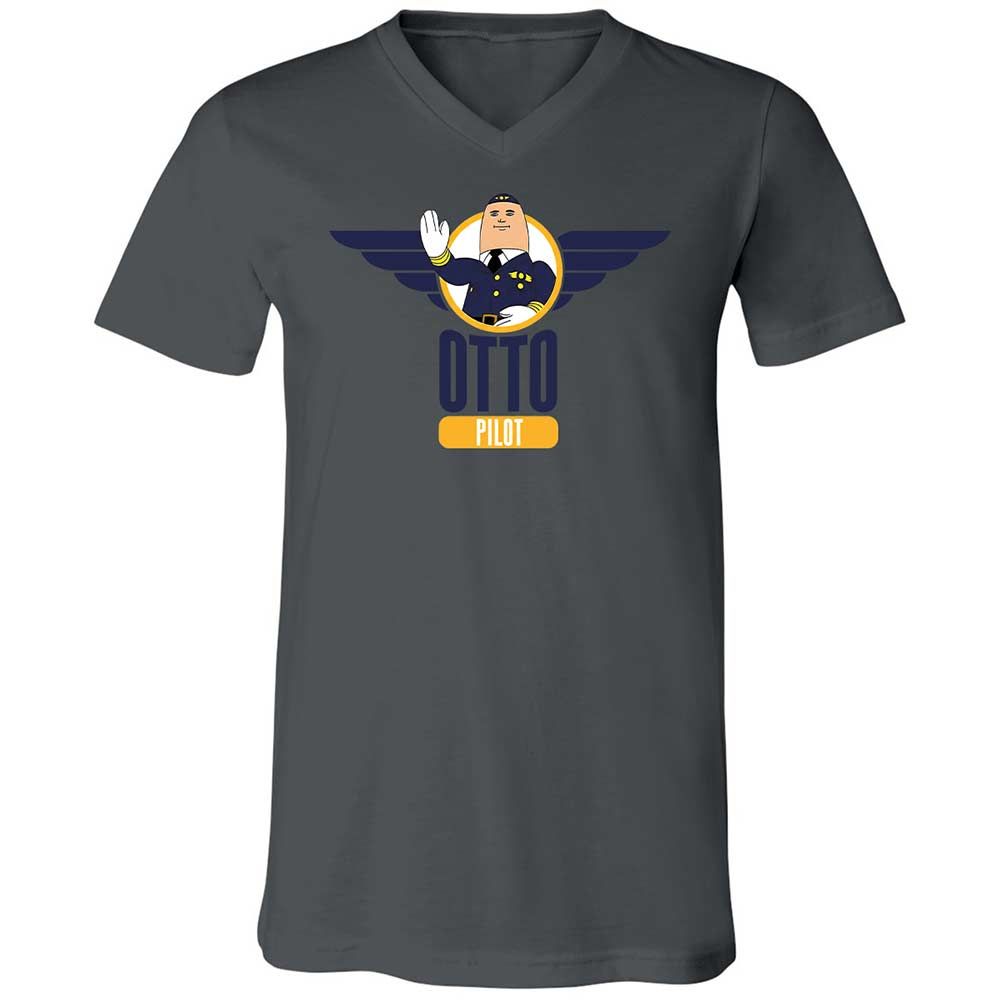 Unisex V-Neck T-Shirt - KZBQSWRY - Asphalt - 16