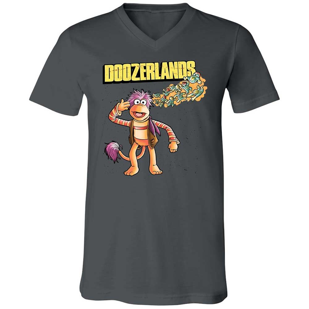 Unisex V-Neck T-Shirt - 3R6U3GJK - Asphalt - 16