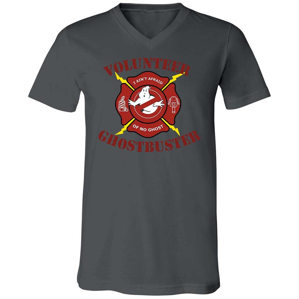 Unisex V-Neck T-Shirt - 4DHMVYJT - Asphalt - 16