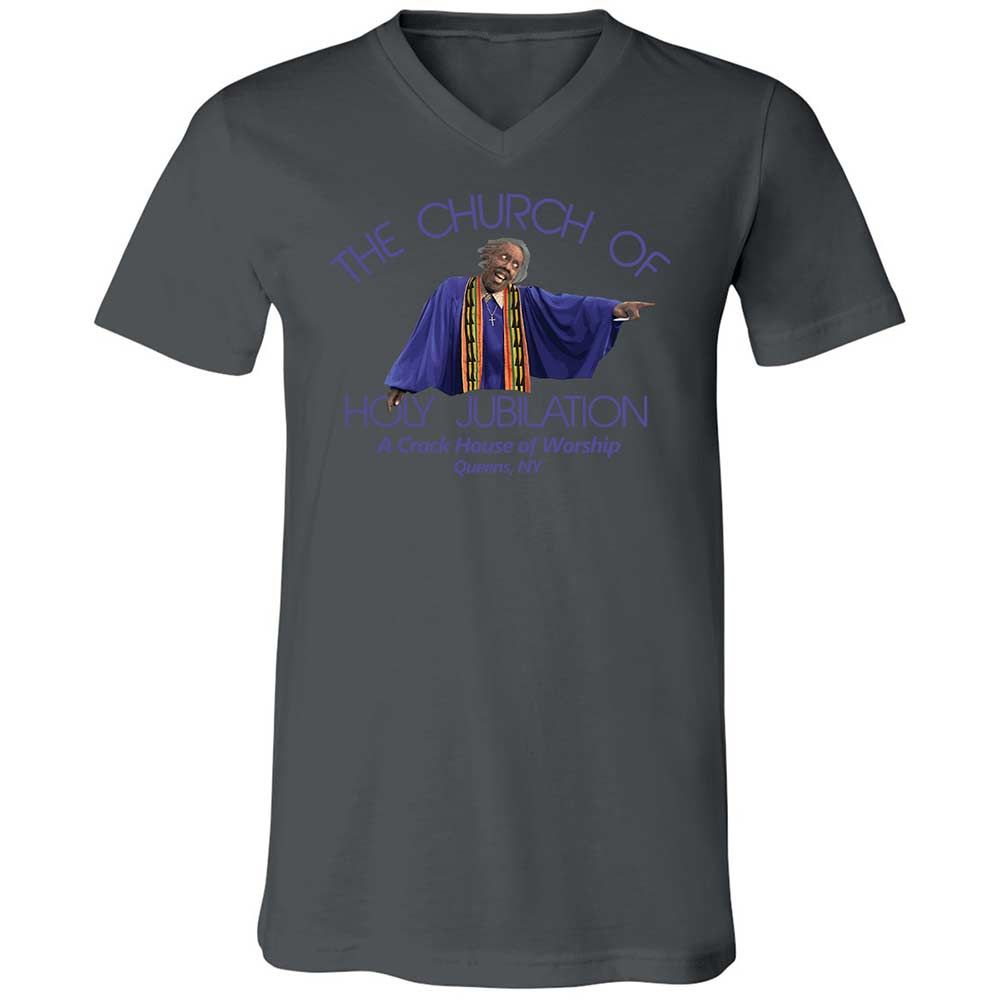 Unisex V-Neck T-Shirt - WQ3DNRZ3 - Asphalt - 16