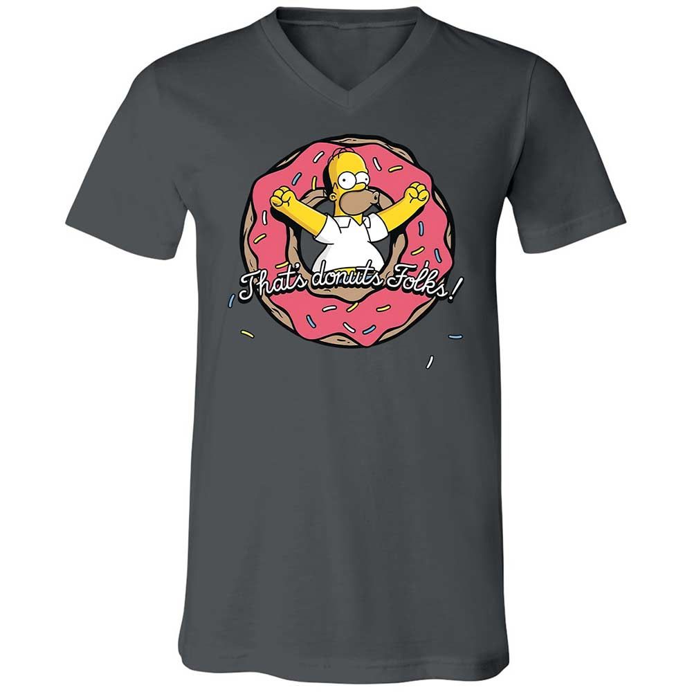 Unisex V-Neck T-Shirt - MPKF3T8D - Asphalt - 16