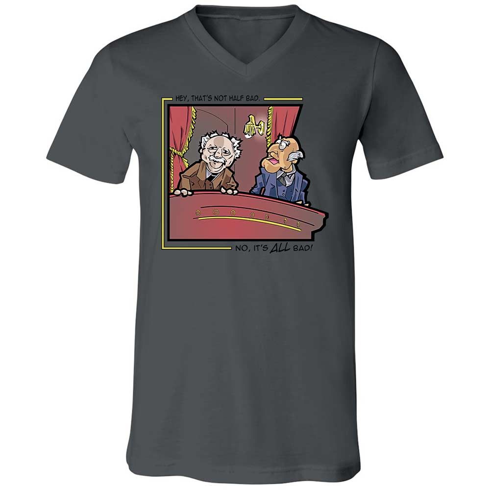 Unisex V-Neck T-Shirt - P8Z5UVAM - Asphalt - 16