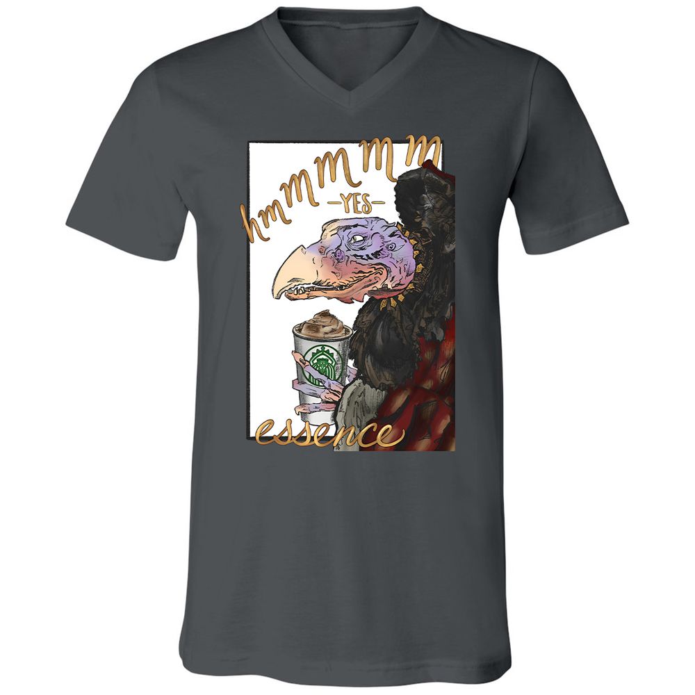Unisex V-Neck T-Shirt - PFGXW8Z6 - Asphalt - 16