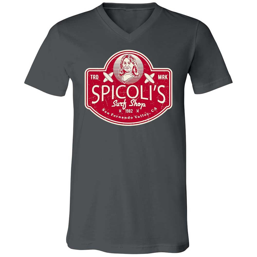 Unisex V-Neck T-Shirt - 4MSCTSRV - Asphalt - 16