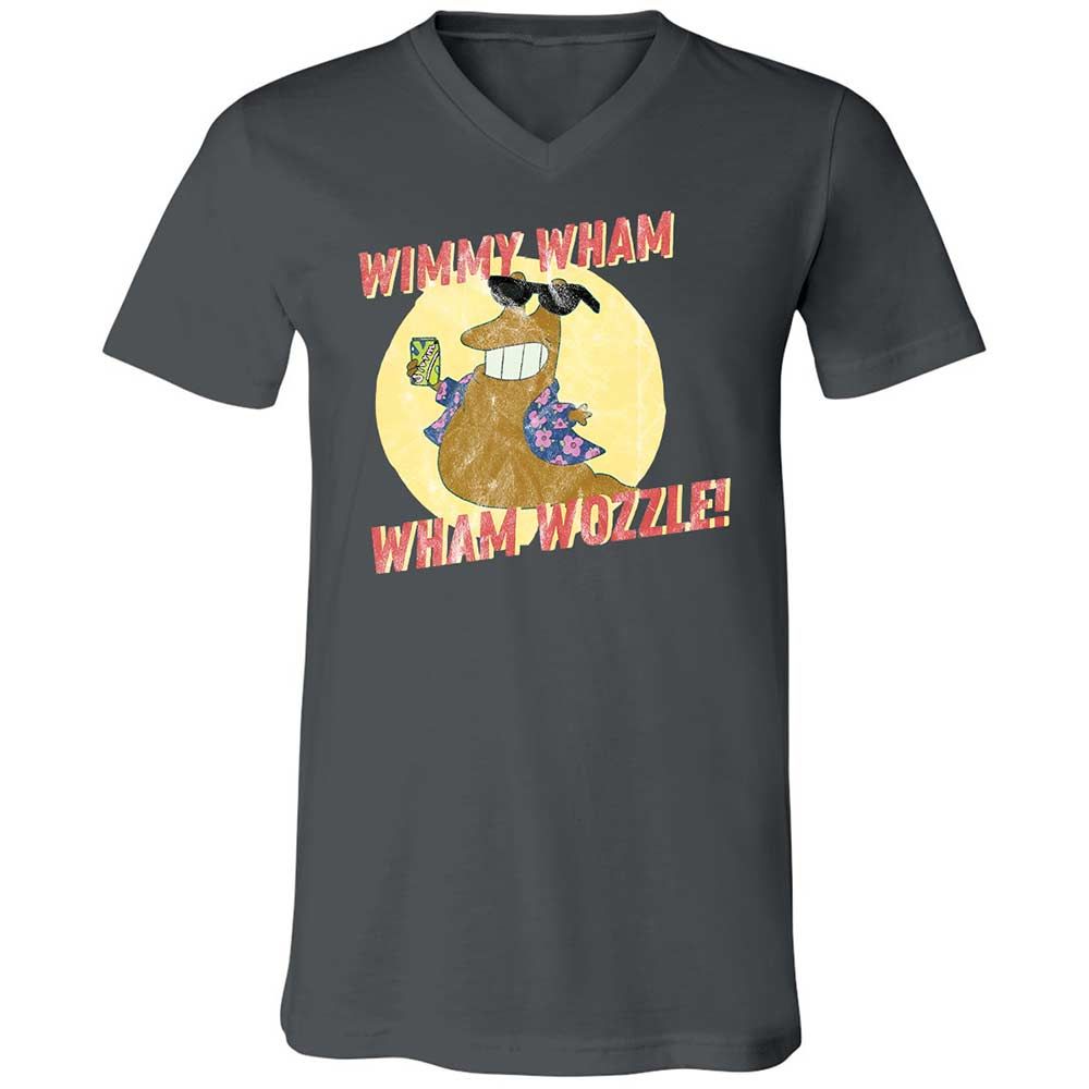 Unisex V-Neck T-Shirt - QJLGWT5A - Asphalt - 16