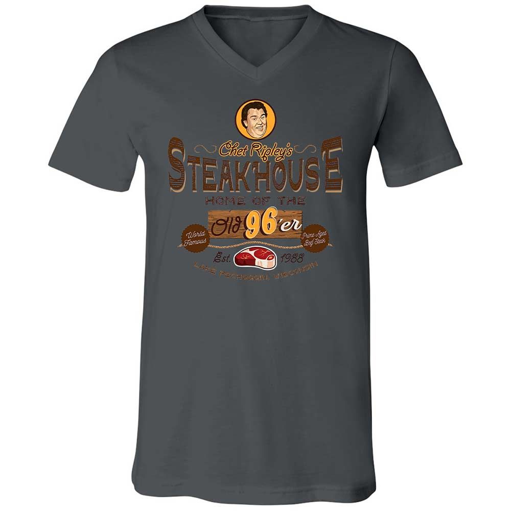Unisex V-Neck T-Shirt - FFY6KWTR - Asphalt - 16