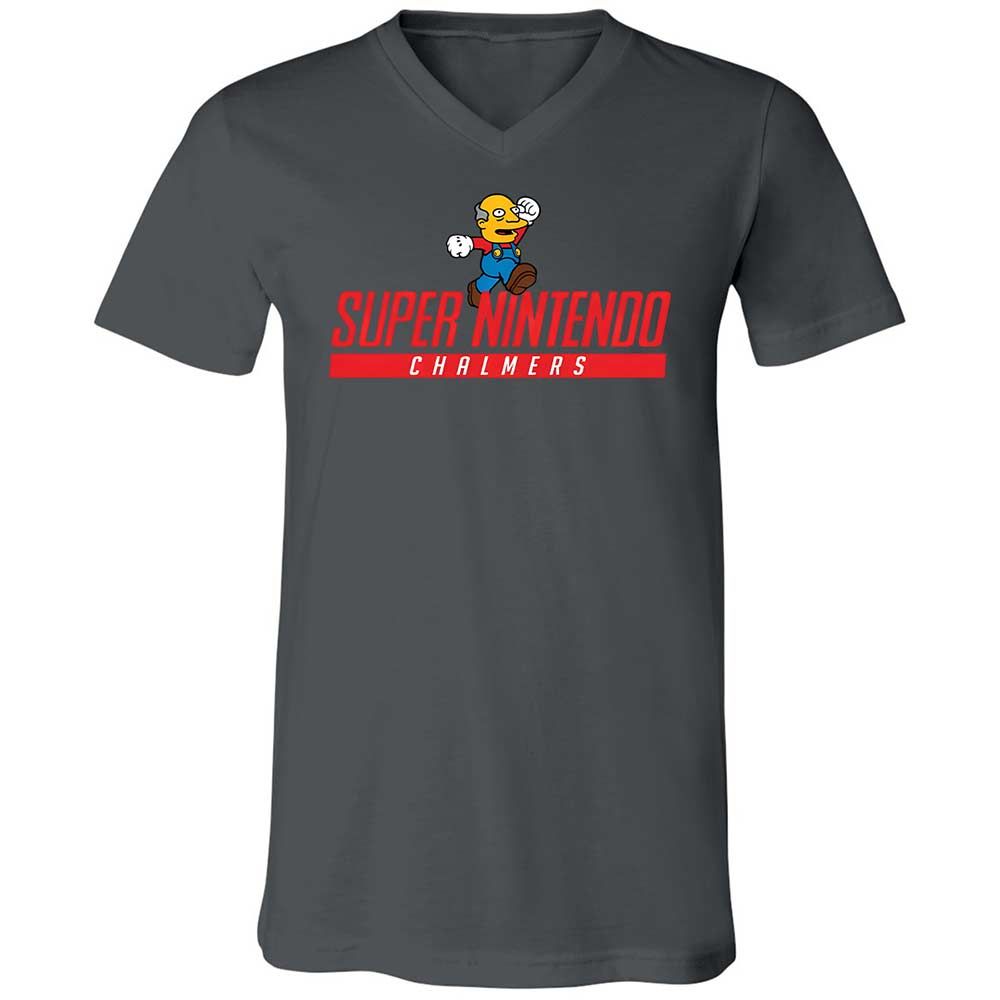 Unisex V-Neck T-Shirt - WKLW5FKM - Asphalt - 16