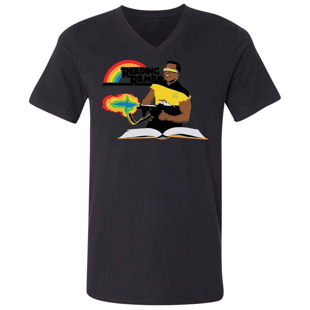 Unisex V-Neck T-Shirt - 3R282ZJA - Black - 16