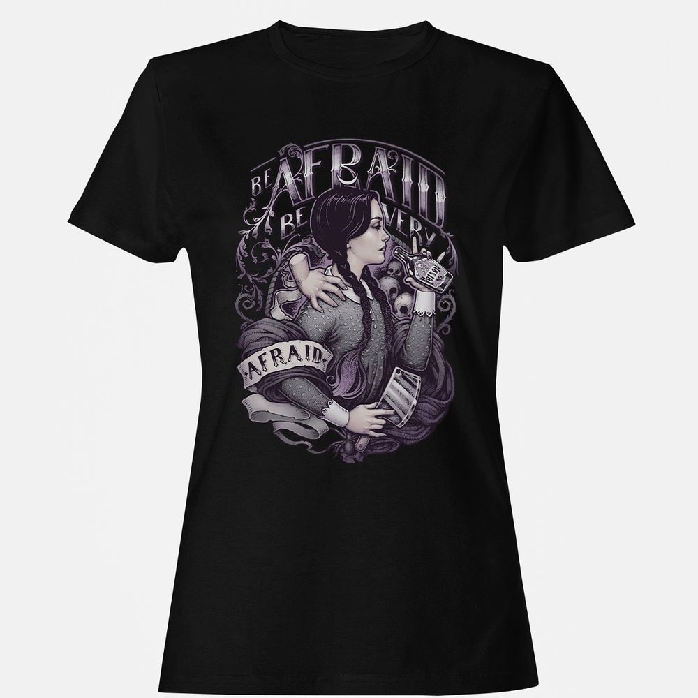 Women's T-Shirt - HRV6NQ1B - Black - 16