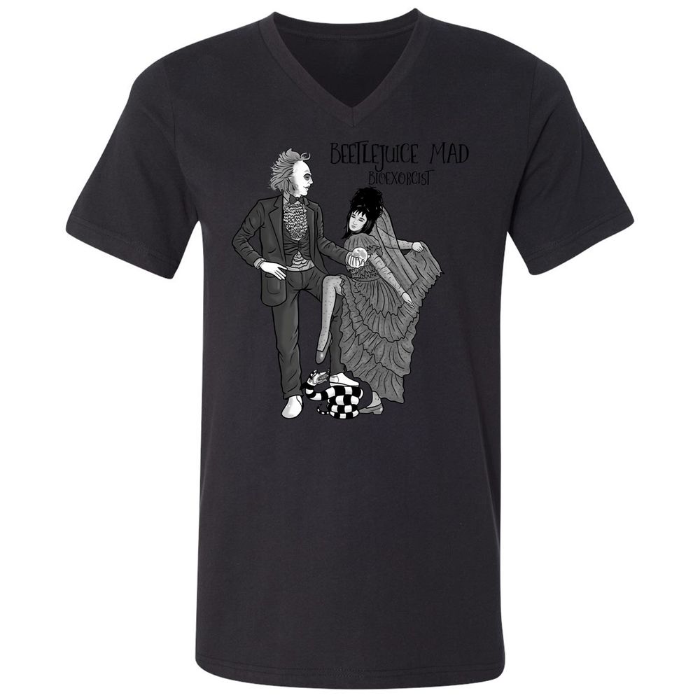 Unisex V-Neck T-Shirt - 2TV4J9AB - Black - 16