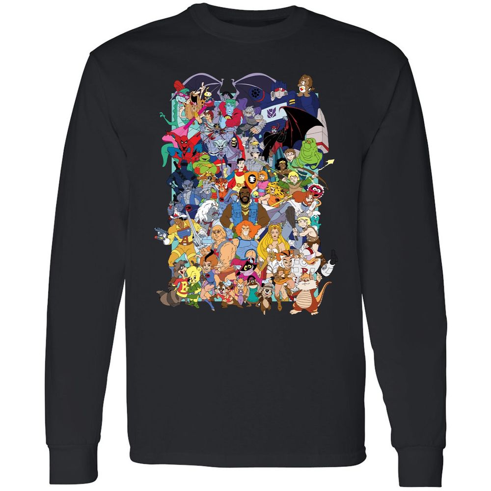 Long Sleeve T-Shirt - NL8B7XJM - Black - 16