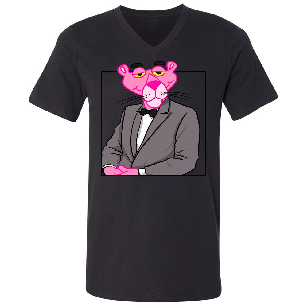 Unisex V-Neck T-Shirt - X4J3432J - Black - 16