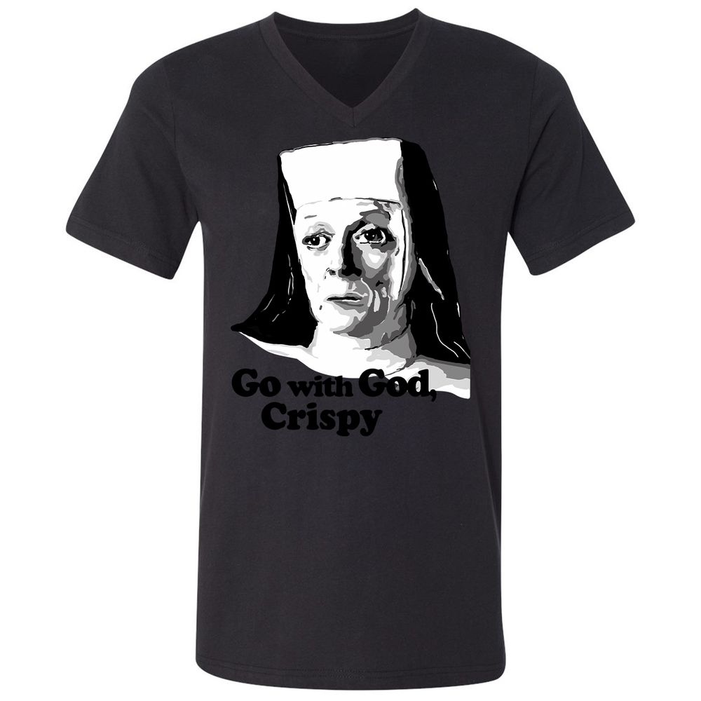 Unisex V-Neck T-Shirt - VFBUVKW9 - Black - 16