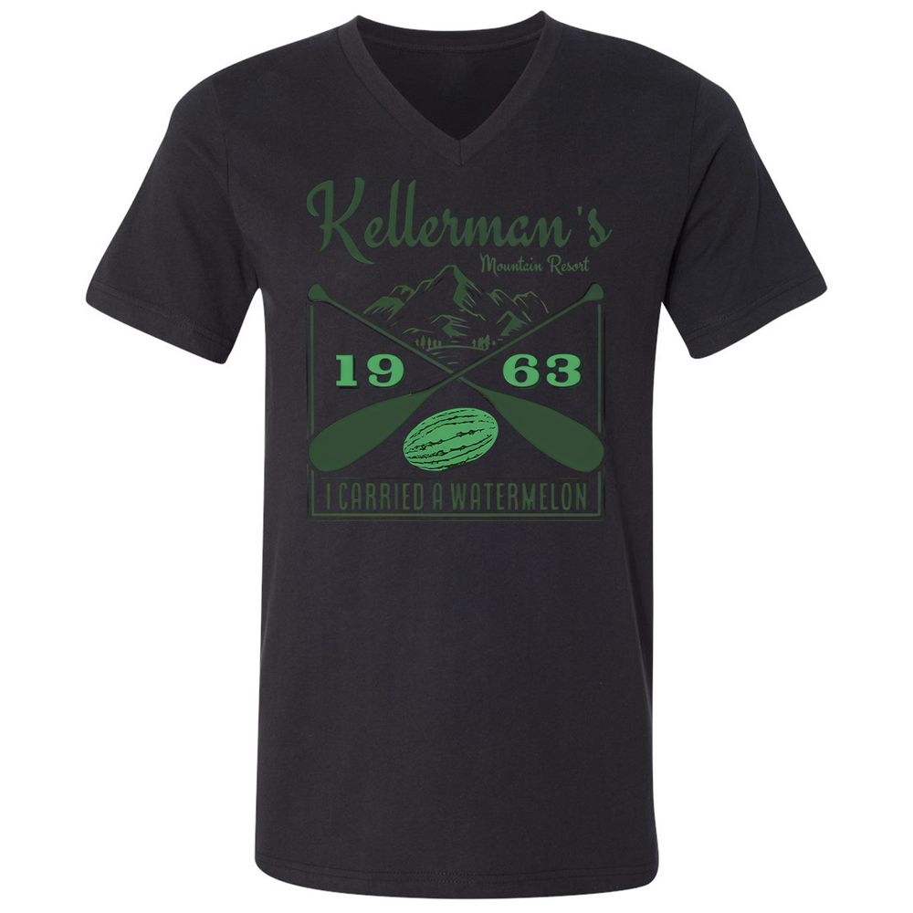 Unisex V-Neck T-Shirt - TAT3ANAT - Black - 16