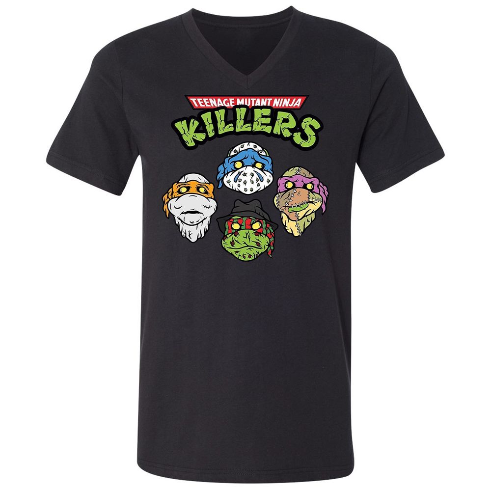 Unisex V-Neck T-Shirt - 844EYH3U - Black - 16