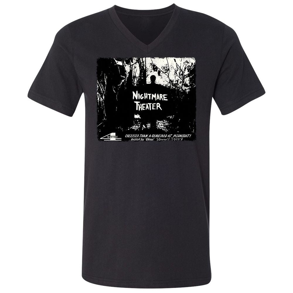 Unisex V-Neck T-Shirt - TNEXB49M - Black - 16