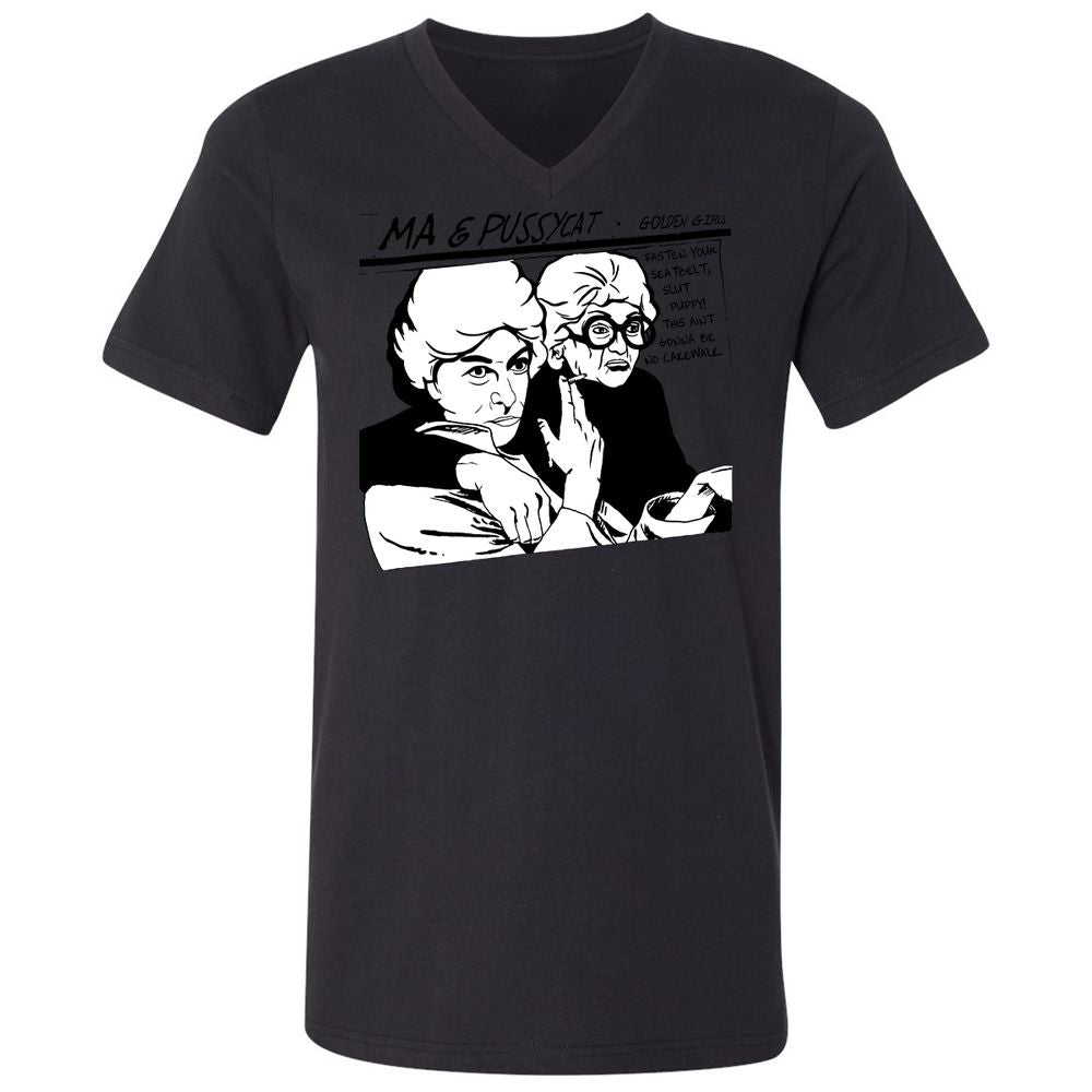 Unisex V-Neck T-Shirt - 8CJECLMN - Black - 16