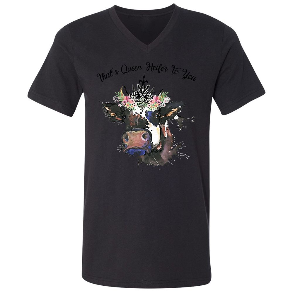 Unisex V-Neck T-Shirt - JLHFM3WA - Black - 16