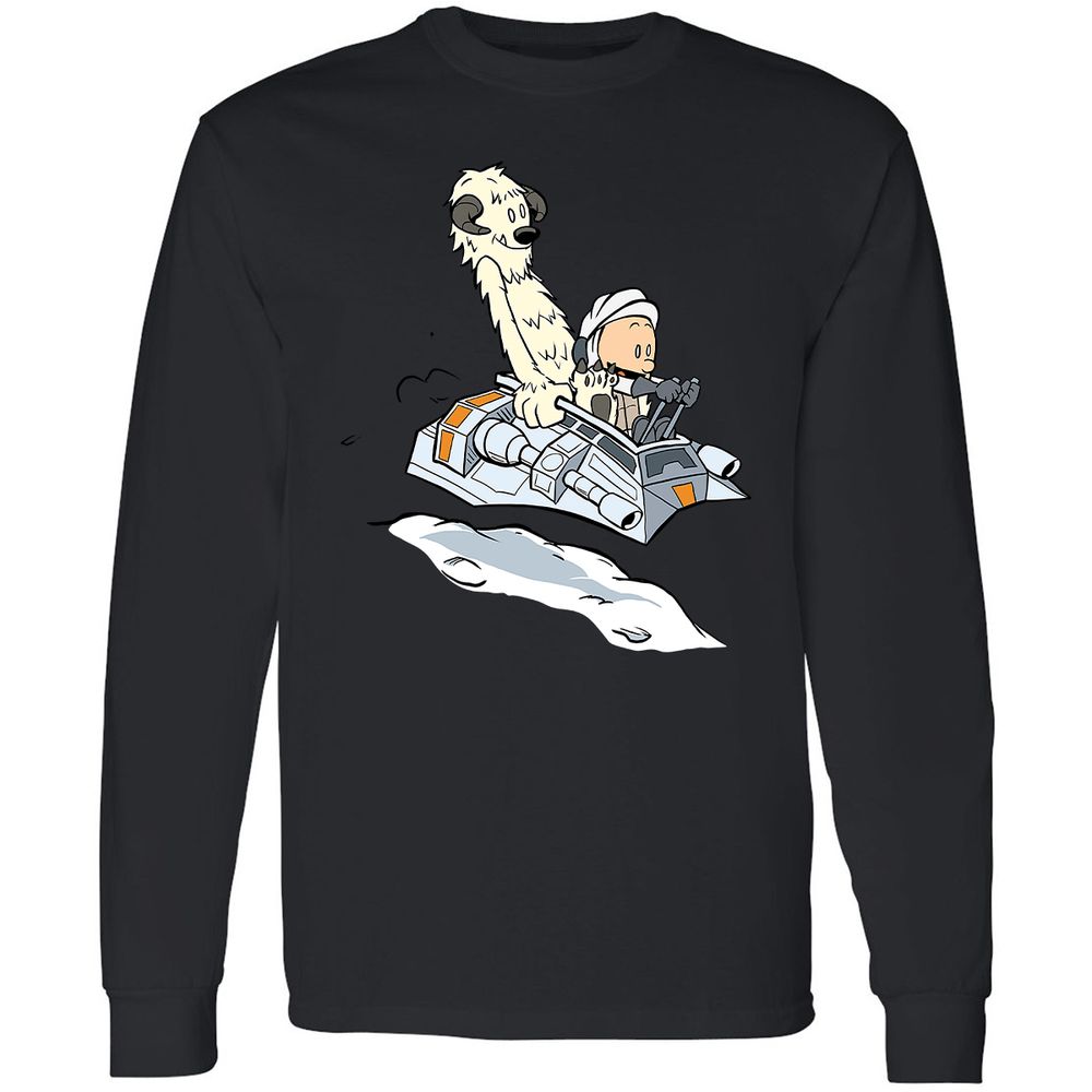 Long Sleeve T-Shirt - X61GVRK8 - Black - 16