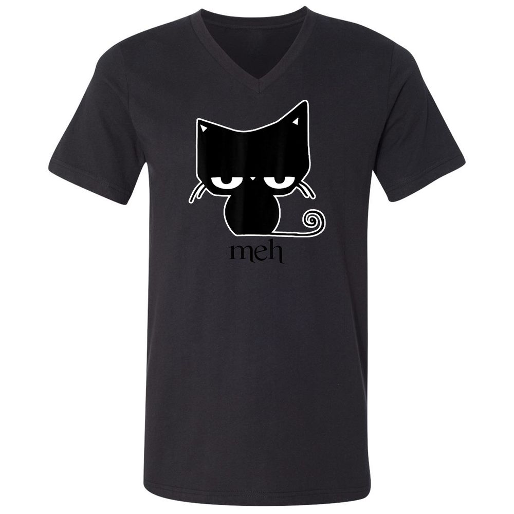 Unisex V-Neck T-Shirt - 45XLSN3Y - Black - 16