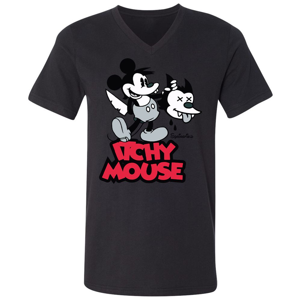 Unisex V-Neck T-Shirt - R846X8HA - Black - 16