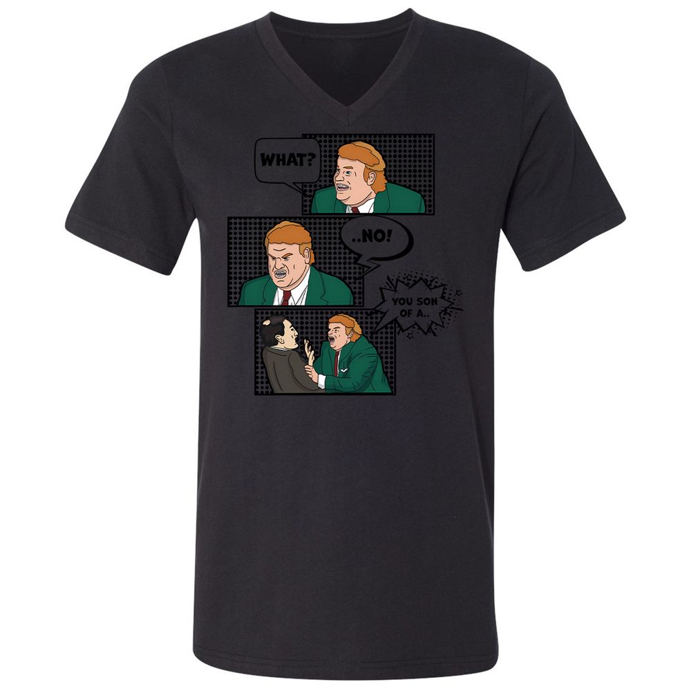 Unisex V-Neck T-Shirt - 1PVQNLPR - Black - 16