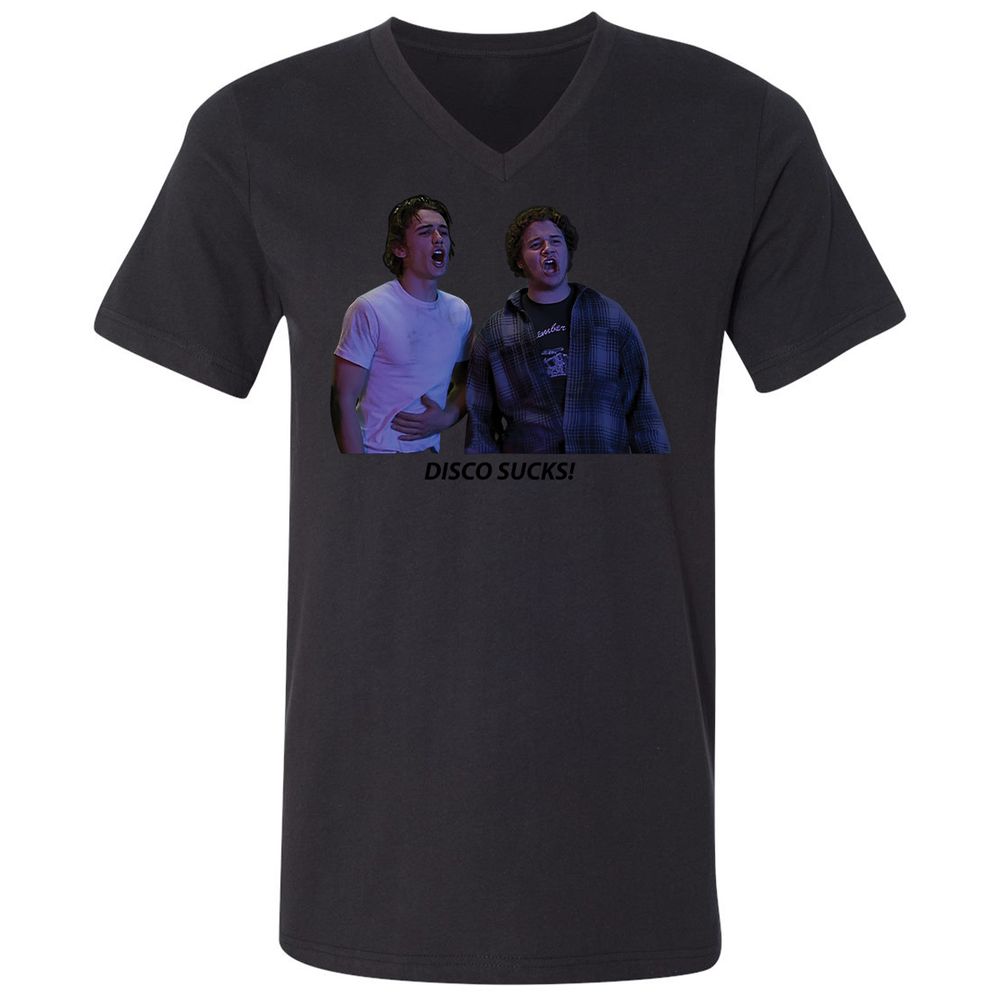 Unisex V-Neck T-Shirt - VY396GWP - Black - 16