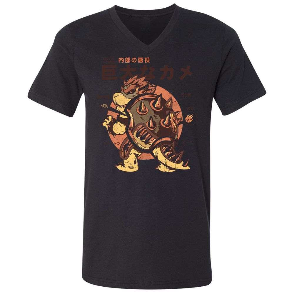 Unisex V-Neck T-Shirt - XJPUBABX - Black - 16