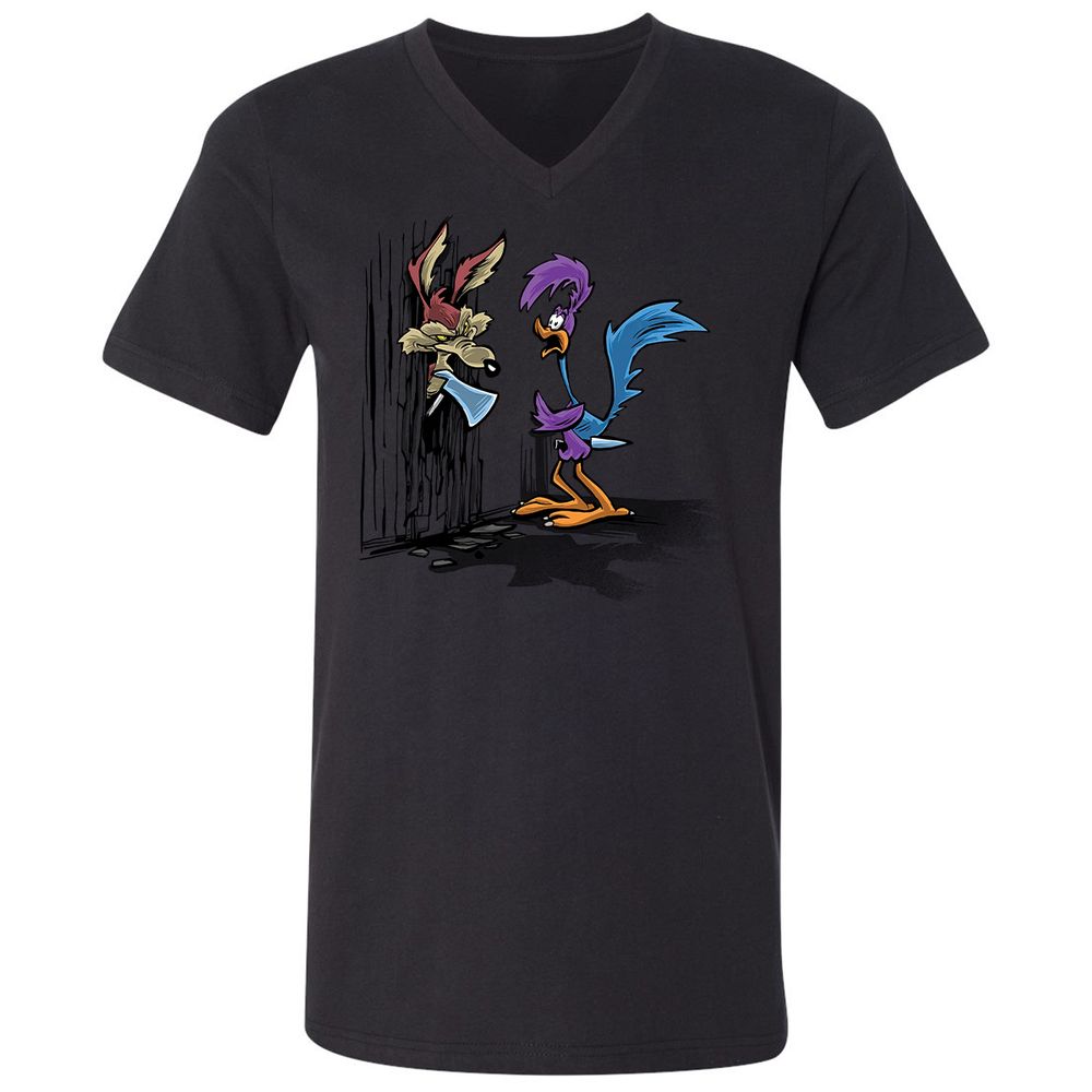 Unisex V-Neck T-Shirt - 45GNGDC7 - Black - 16