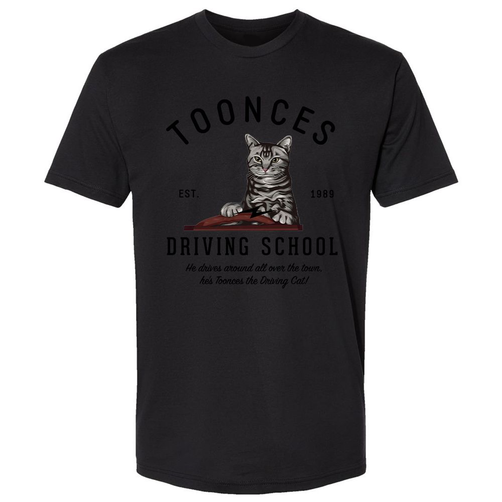 Funny Cat Driving School - Black - 16