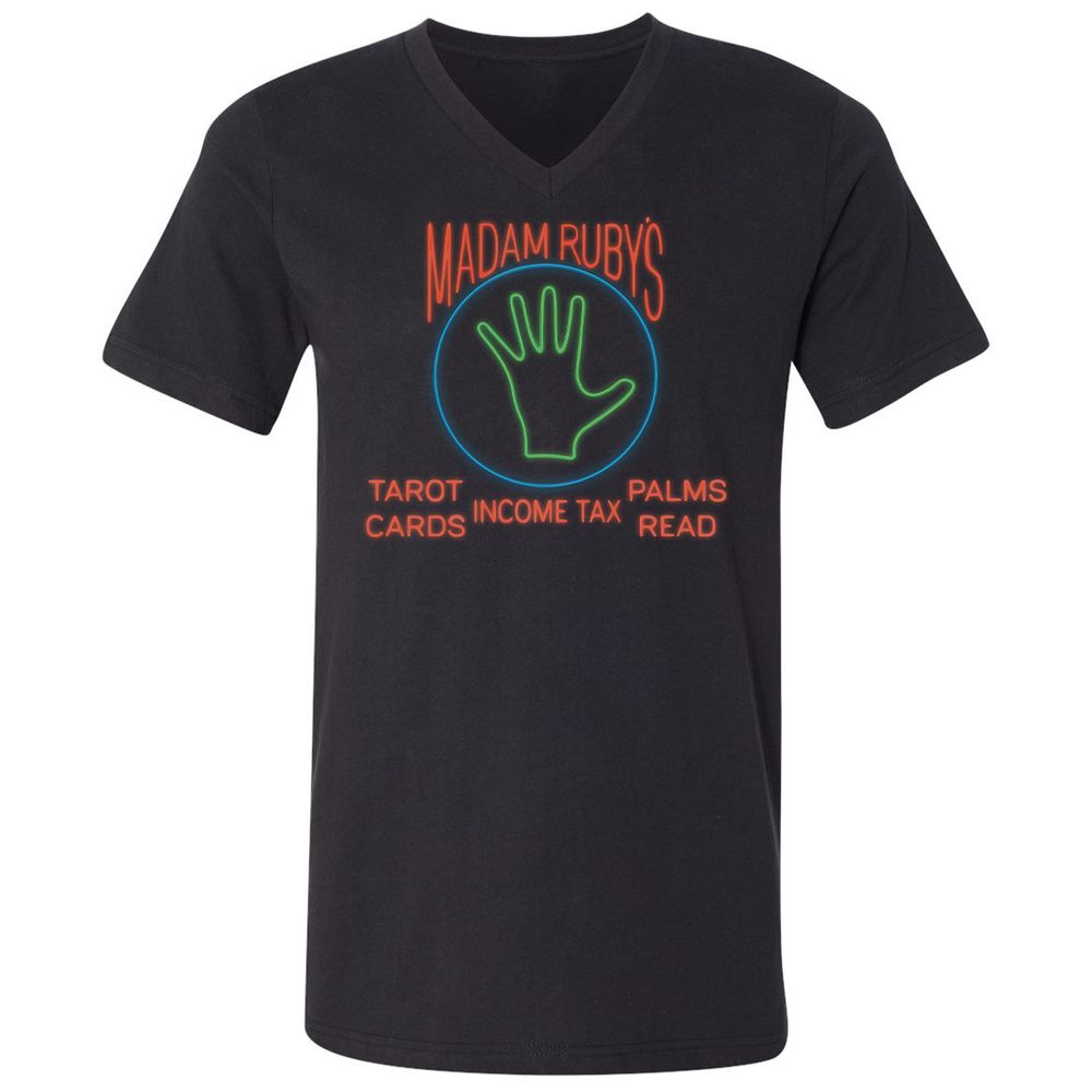 Unisex V-Neck T-Shirt - LCJFV8U6 - Black - 16